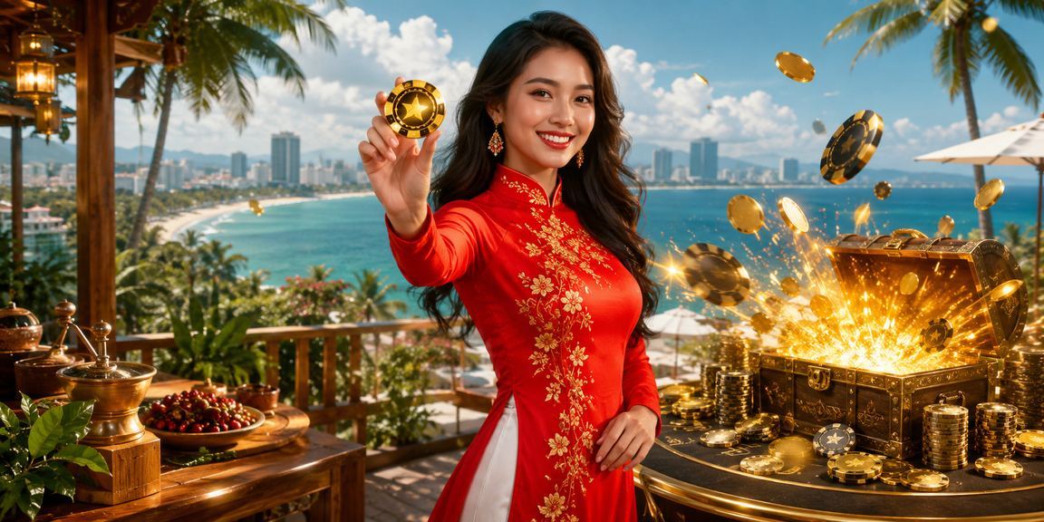 Người phụ nữ áo dài tại Đà Nẵng sử dụng ứng dụng casino trên điện thoại – trải nghiệm giải trí trực tuyến hiện đại